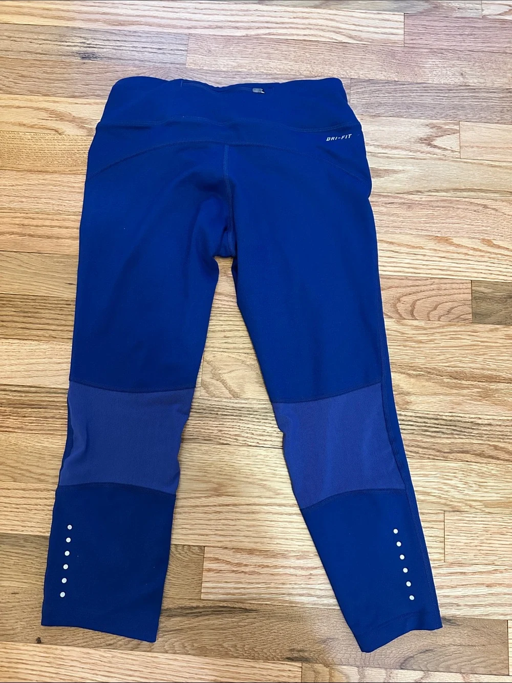 Nike Women’s Dri-Fit Royal Blue Capri Leggings with Swoosh- Size Small
